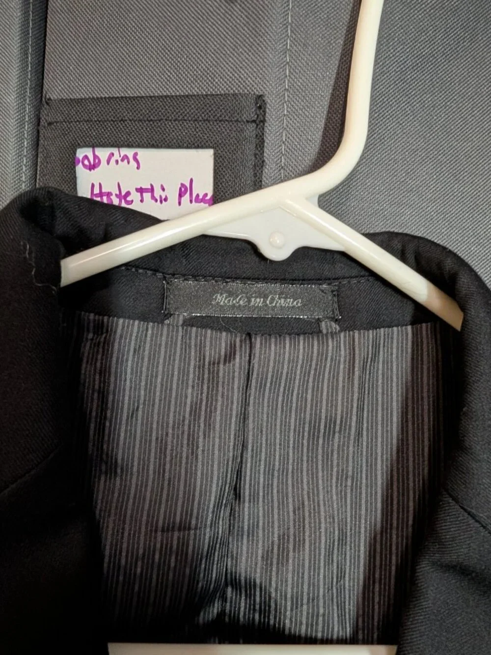 Calvin Klein Slim Fit Black 100% Wool Two-Piece Suit 38S / 32x32